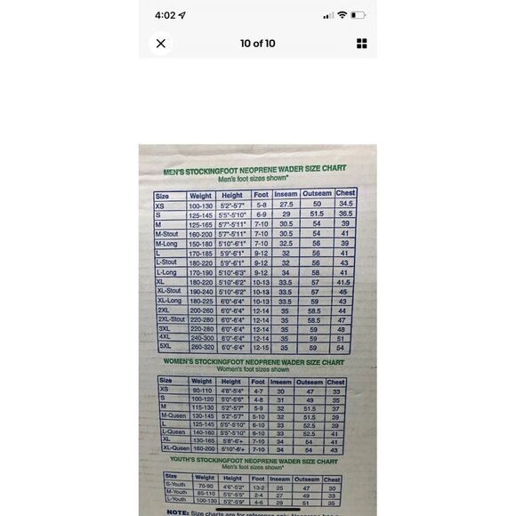 Hodgman Lakestream Neoprene Water Fishing Chest Waders LL Excellent Condition - Picture 10 of 10